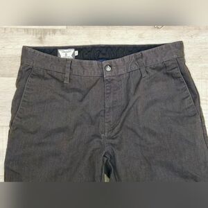 Volcom Corpo Class Gray Chino Pants Size 32 Skateboarding Preppy